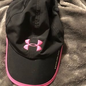 Women’s Black & Pink Under Armour Running Hat
